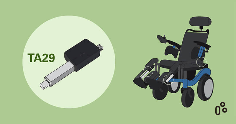 TiMOTION TA29 is a compact electric actuator for medical applications