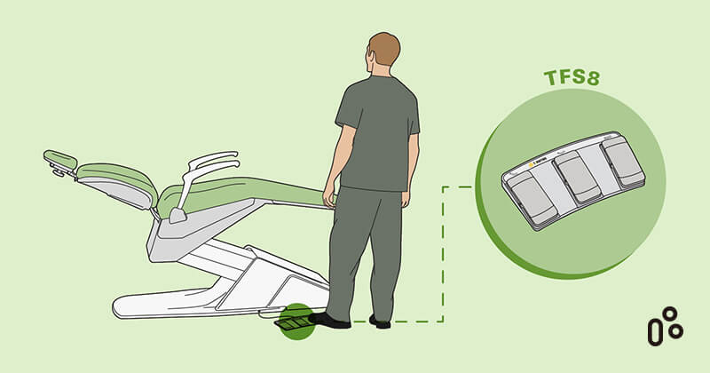 New TFS8 Foot Control For Dental Chairs And Treatment Tables - TiMOTION