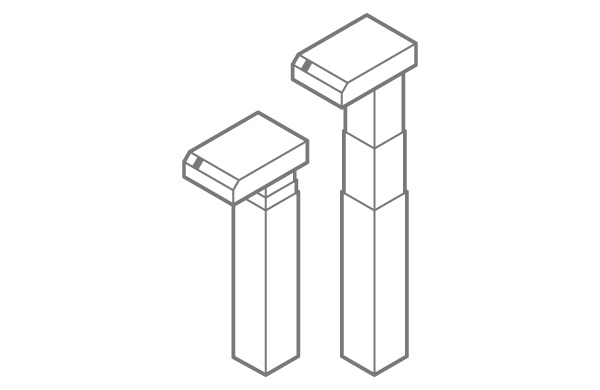 TiMOTION height adjustable lifting columns can be used for desk applications